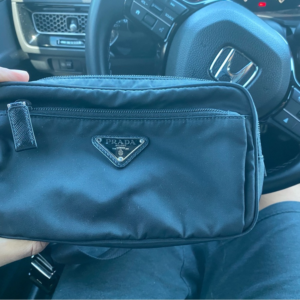 Black Prada Belt Bag